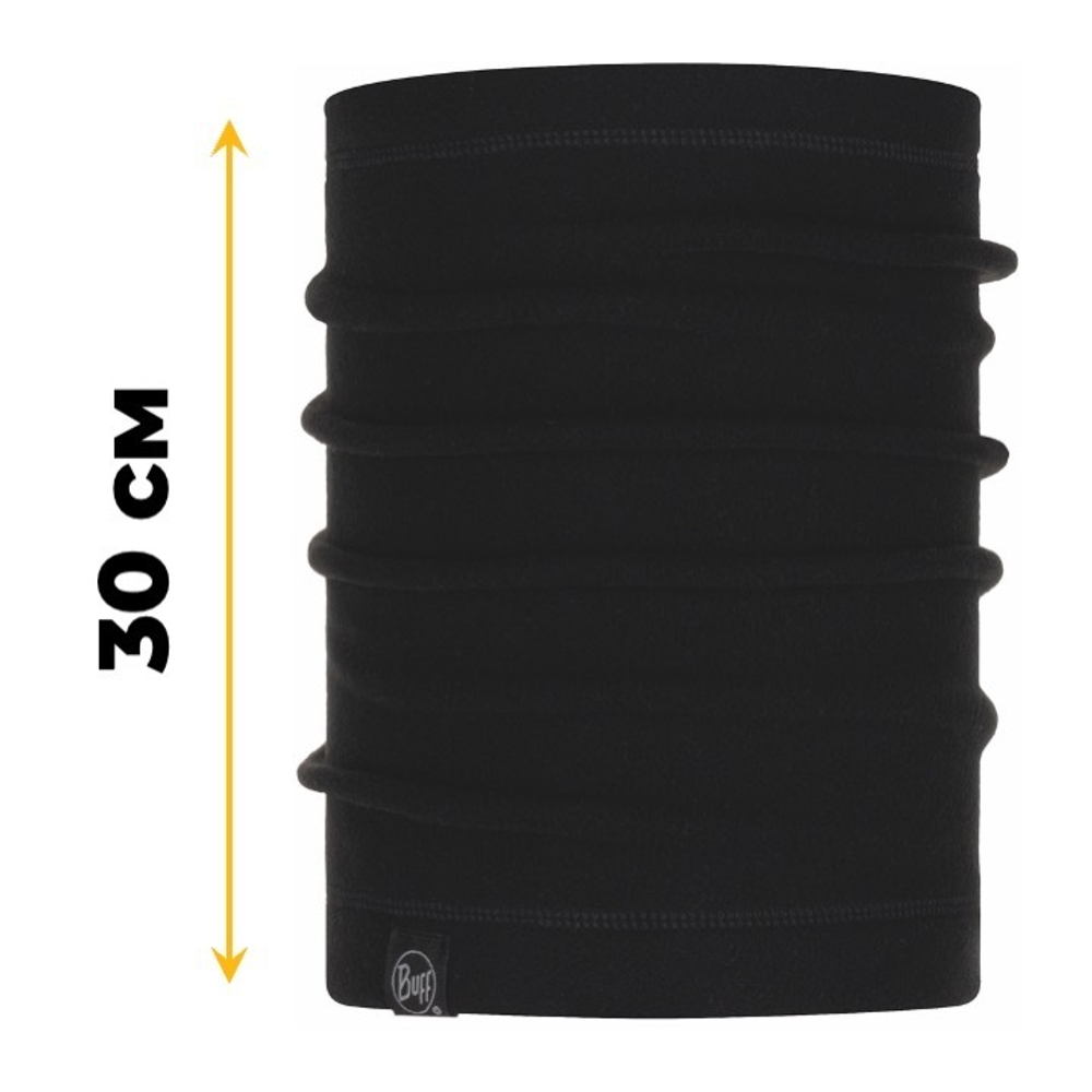 Шарф-труба флисовый Buff Neckwarmer Polar Solid Black w22
