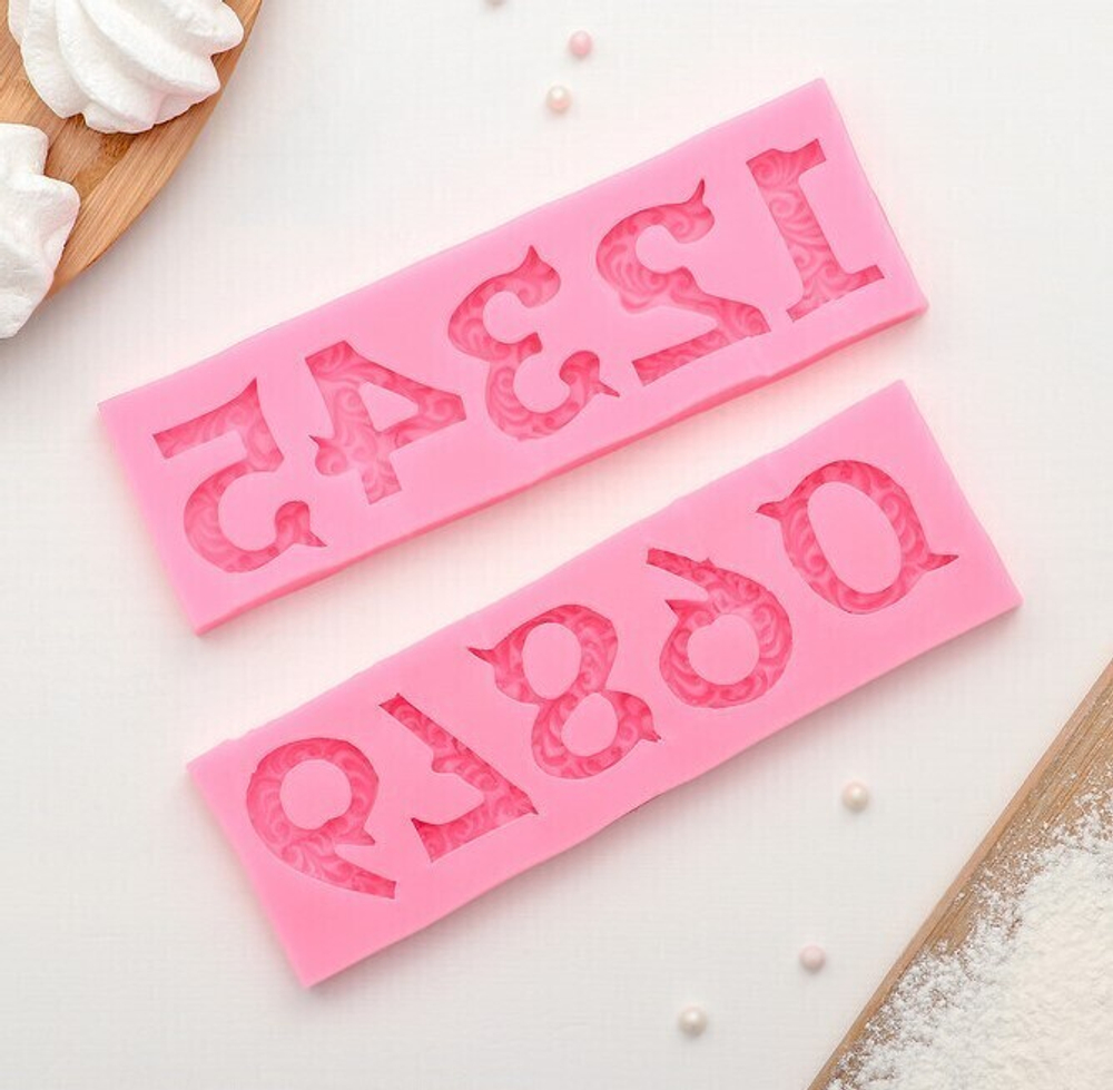 Набор молдов силиконовых "Цифры" 2 шт. 16,6х10,5 см