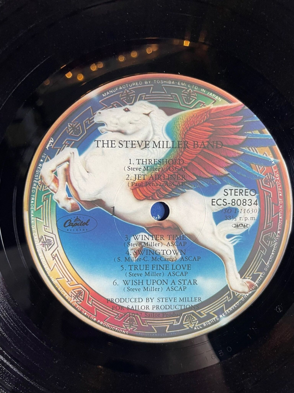 Винтажная виниловая пластинка LP Steve Miller Band Book Of Dreams (Japan 1977) (No Obi) ECS-80834