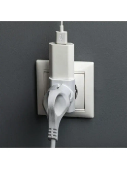 duwi Тройник для розетки компактный, белый 27401 8