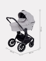 Коляска детская "FLEX GRAND" (3в1) RA073 Mineral Silver+сумка