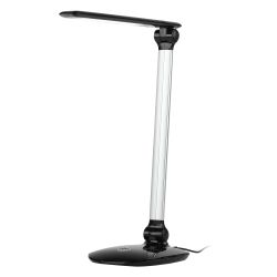 Настольный светильник ЭРА NLED-456-10W-BK-S светодиодный черный с серебром | Светодиодные настольные лампы