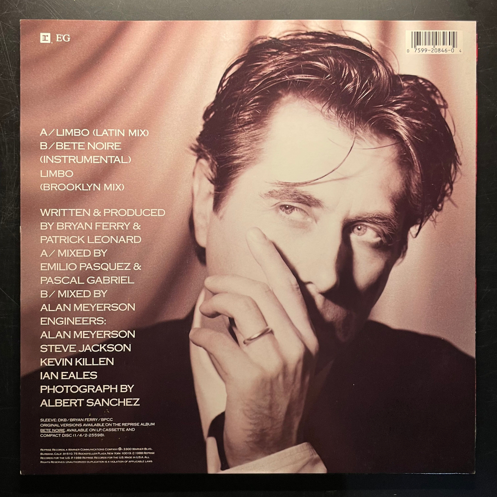 Bryan Ferry ‎– Limbo (США 1988г.) EP