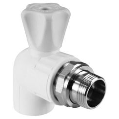 Кран шаровой для радиатора угловой 20 х 1/2 (60/10) VALFEX