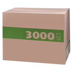 Стакан одноразовый БЮДЖЕТ 200 мл, КОМПЛЕКТ 3000 шт. (30 упаковок по 100 шт.), прозрачные, ПП