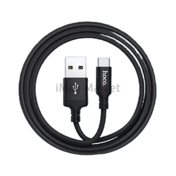 Зарядный кабель Hoco X14, USB-A - Type-C, 2A, 10W, 2 м, черный
