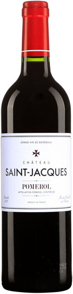 Вино Chateau Saint Jacques Pomerol AOC, 0,75 л.