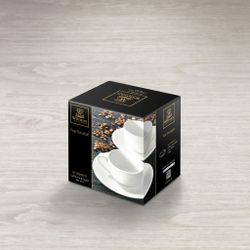 Набор из 2-х кофейных чашек с блюдцами 100 мл WL‑993002/2C