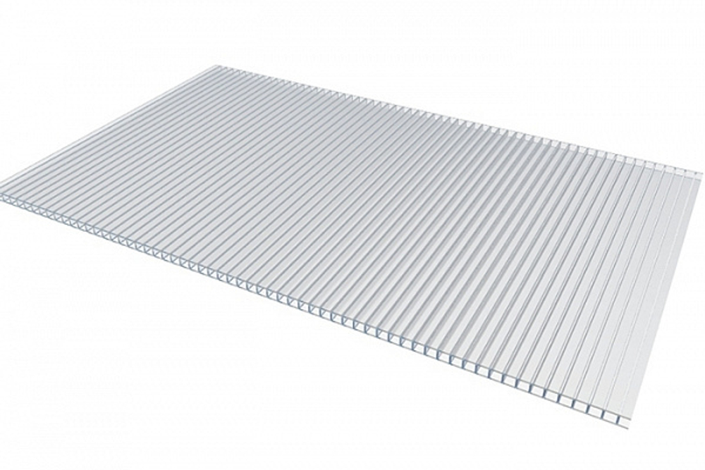 Сотовый поликарбонат UltraPlast  прозрачн. 6мм 2100*6000 (0,8)