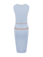 Платье трикотажное V–Neck Blue из вискозы