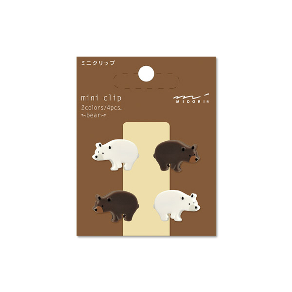 Зажимы Midori Mini Clip - Bear