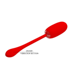 Красное перезаряжаемое виброяйцо Julius