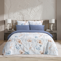 Комплект постельного белья Harmonica 1.5 сп САТИН "Вилора" (нав. 70х70 или 50х70)