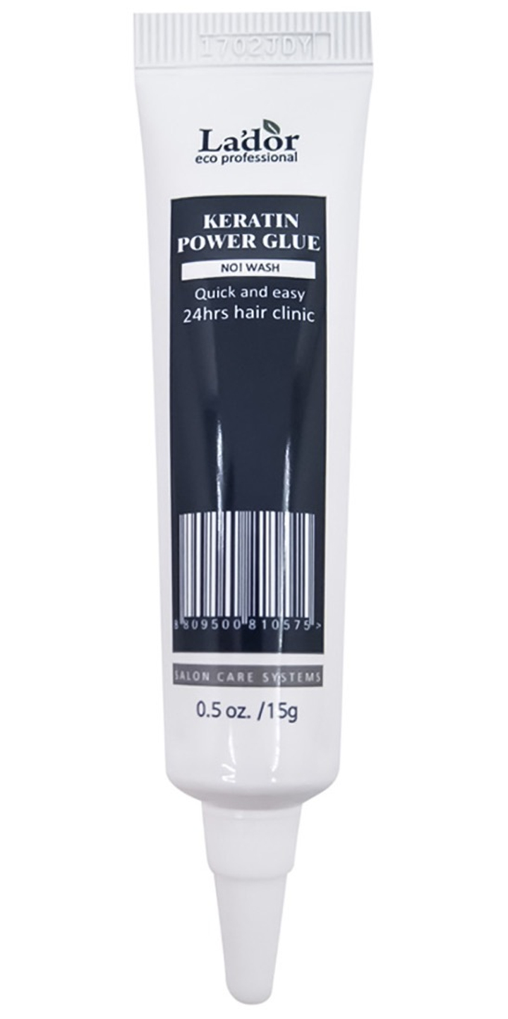 Cыворотка-клей для волос и кожи головы Lador keratin power glue для посечённых кончиков волос (кератин, муцин улитки) 15 г