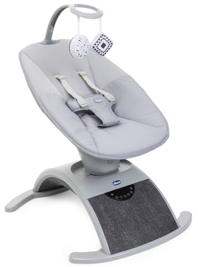 Креслице-качалка (шезлонг) детское Chicco Comfy Wave Silverspring
