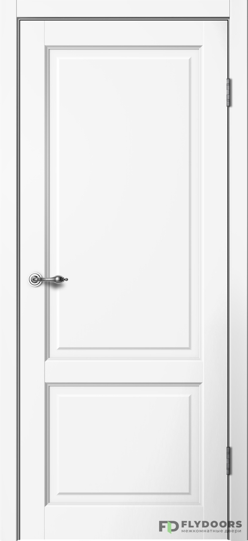 Межкомнатная дверь Classic C02 ПГ Белый эмалит