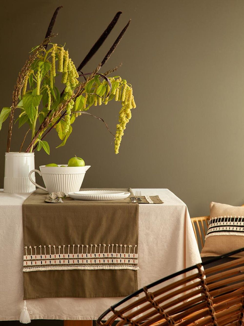 Дорожка на стол Nomad grid из коллекции Ethnic, 45х150 см