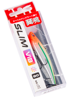 Воблер вертикальный Lucky John Slim VIB S 80, цвет 336