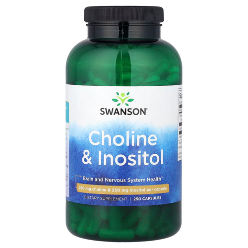 Swanson, холин и инозитол, 250 капсул