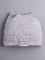 Шапка с ушками трикотажная осенняя