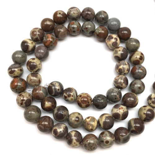 Яшма глазковая 6 мм, бусины - шарики