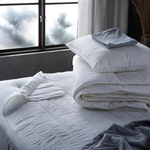 Одеяло тёплое SMÅSPORRE, белый, 150*200 см, полиэстер/хлопок/полое полиэстерное волокно