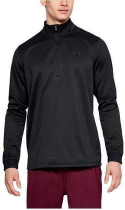 Мужская теннисная кофта Under Armour Armour Fleece 1/2 Zip - black 2