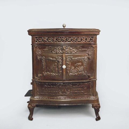 Винтаж: Антикварная дровяная чугунная печь De Dietrich & Cie