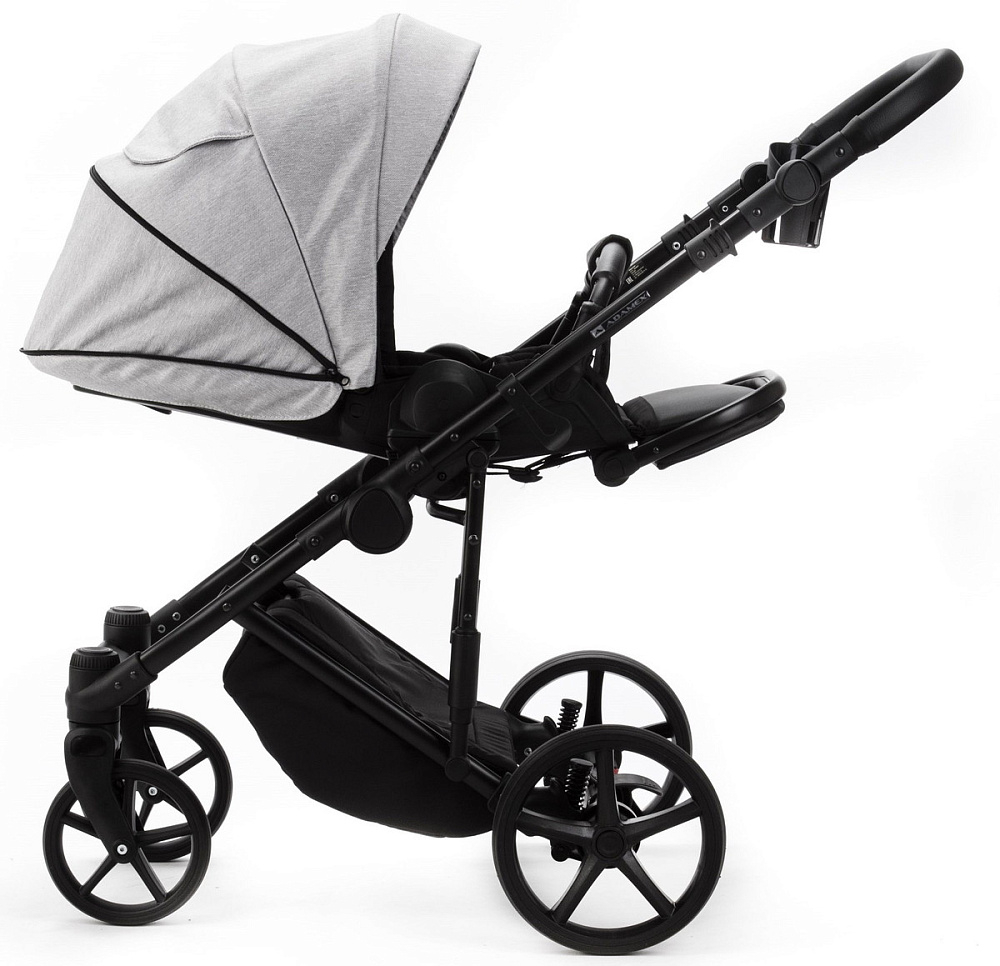Детская коляска Adamex Zico New 3 в 1 ZN-TK01 (СВЕТЛО-СЕРЫЙ)