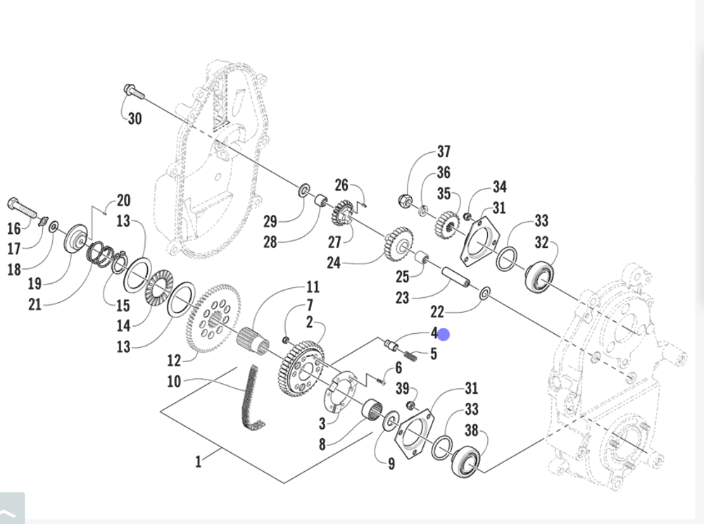 Штифт реверса для снегоходов Arctic Cat 0602-133