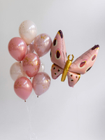 Фольгированный шар-фигура «Бабочка с усиками», 132 см
