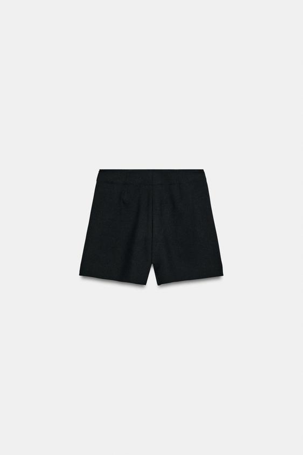 ZARA ШОРТЫ С ЗАЩИПАМИ, ЧЕРНЫЙ