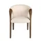 Стул Angel Cerda 5151, кремовый бархат, орех