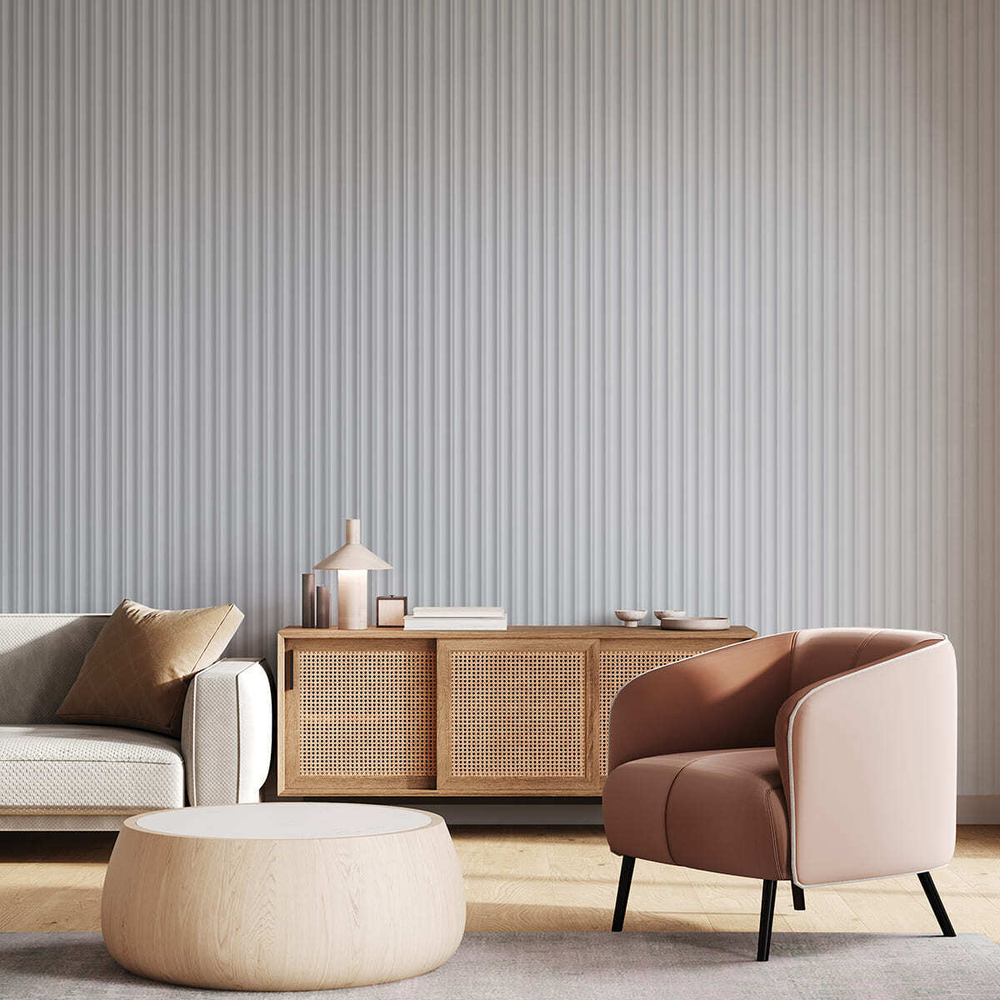 Панель вспененный полистирол 3D RAIL EAST Штиль Белая 120х2700 мм