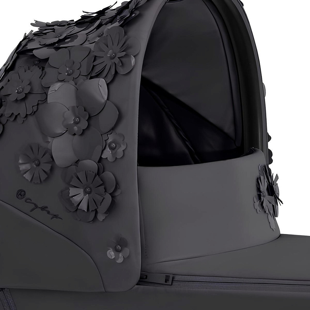 Коляска для новорожденных Cybex Priam IV Chrome Brown Simply Flowers Grey (Dream Grey)