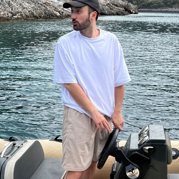 Шорты #4 Длинные Бежевые - фото 1