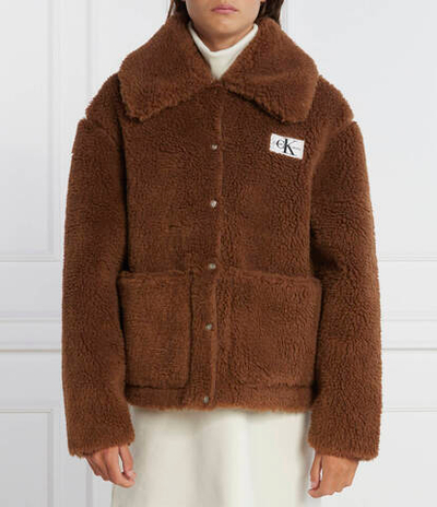 Куртка SHERPA CALVIN KLEIN JEANS - коричневый(J20J221893)