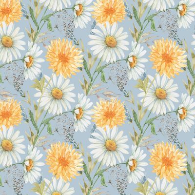 букеты цветов на голубом фоне