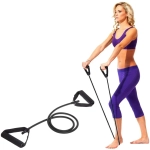 Эспандер трубчатый «Life» 1,30 м (нагрузка 13,5-15,5 кг), черный