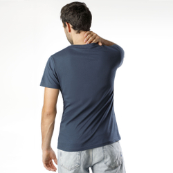 Мужское теннисное поло Quiet Please NYC T-Shirt Men - Dark Blue, Yellow