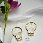 Серебряные серьги с жемчугом Arte Delbar 20220537 Иран