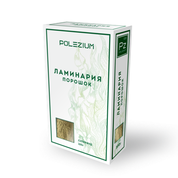 POLEZIUM "Ламинария молотая для коктейлей ПОРОШОК", Сахалинская, 100г