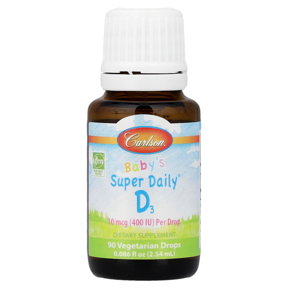 Carlson, Baby's Super Daily® D3, 2,54 мл (0,086 жидк. унции)