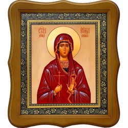 Ирина Коринфская Святая мученица. Икона на холсте.