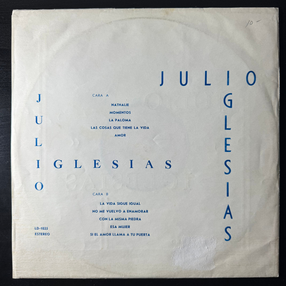 Julio Iglesias ‎– Julio Iglesias (Куба)