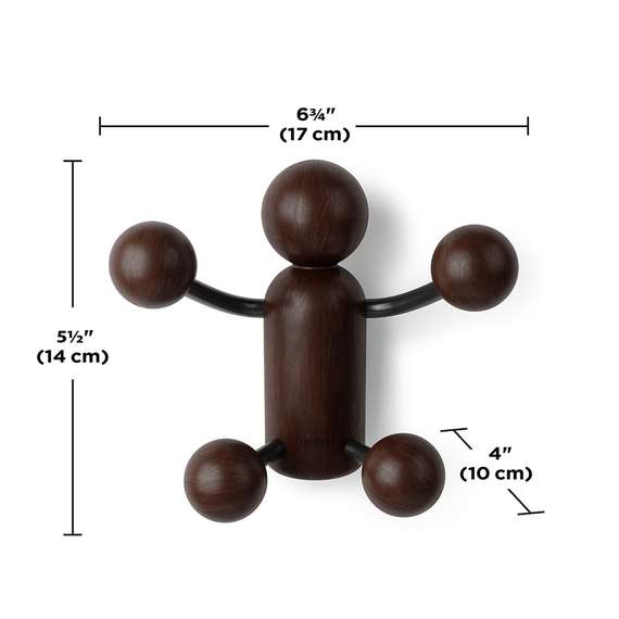 Вешалка Woody темный орех