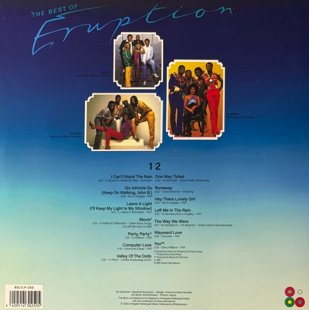 Виниловая пластинка Eruption – The Best Of Eruption LP