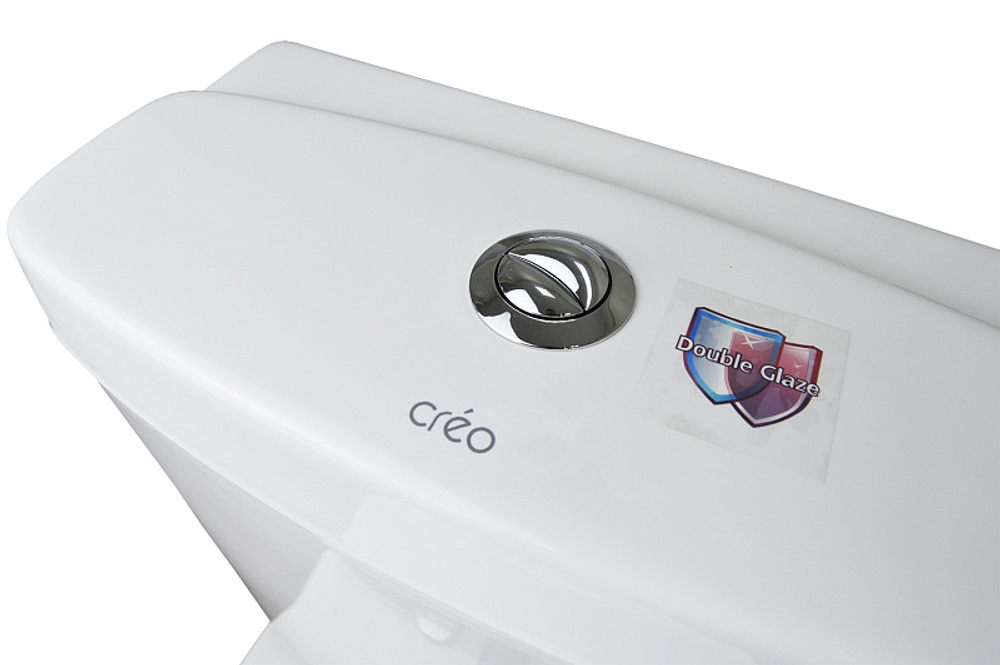 Унитаз-компакт Creo Ceramique TOURS 370х700х790 напольный, с тонкой крышкой и быстросъемным сиденьем микролифт (TO1003N+TO1002RS)