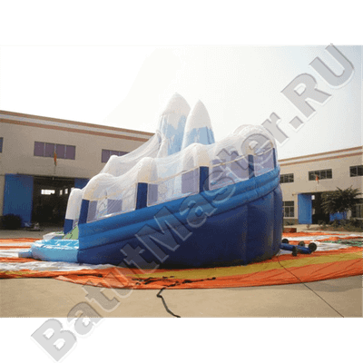 Коммерческий надувной батут «Ледяная гора», 12,5×11,5×9 м