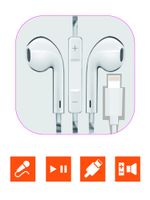 Наушники вставные GoPower GPHP10 Lightning (m) белый